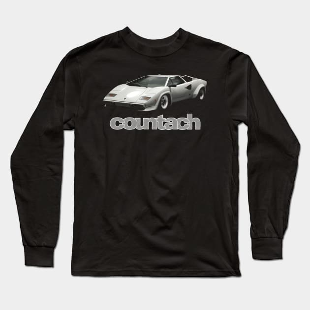 new countach Long Sleeve T-Shirt by retroracing